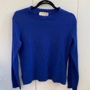 Nicole Miller blue cashmere sweater